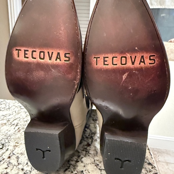 Tecovas Black and Cream Heeled Boots - Picture 5 of 5